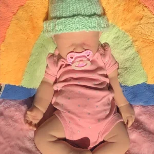 Olivia, 20 inches, full eco-flex 20 silicone reborn baby, realistic skin and features, can take pacifier